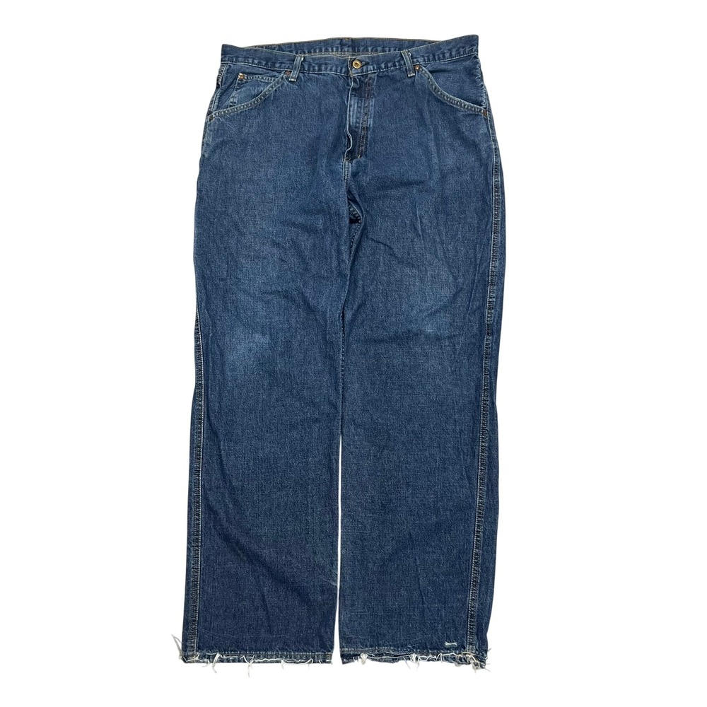 Vintage Y2K Polo Jeans Co Ralph Lauren Mens Carpenter 38x34 Blue Distressed - Picture 3 of 13